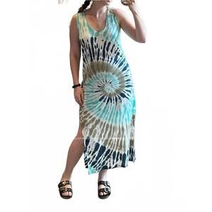 NEW KUJTEN ramo sunny midi dress in blue